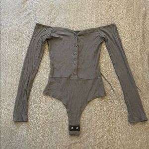 Fashion Nova Fool in Love Off Shoulder bodysuit